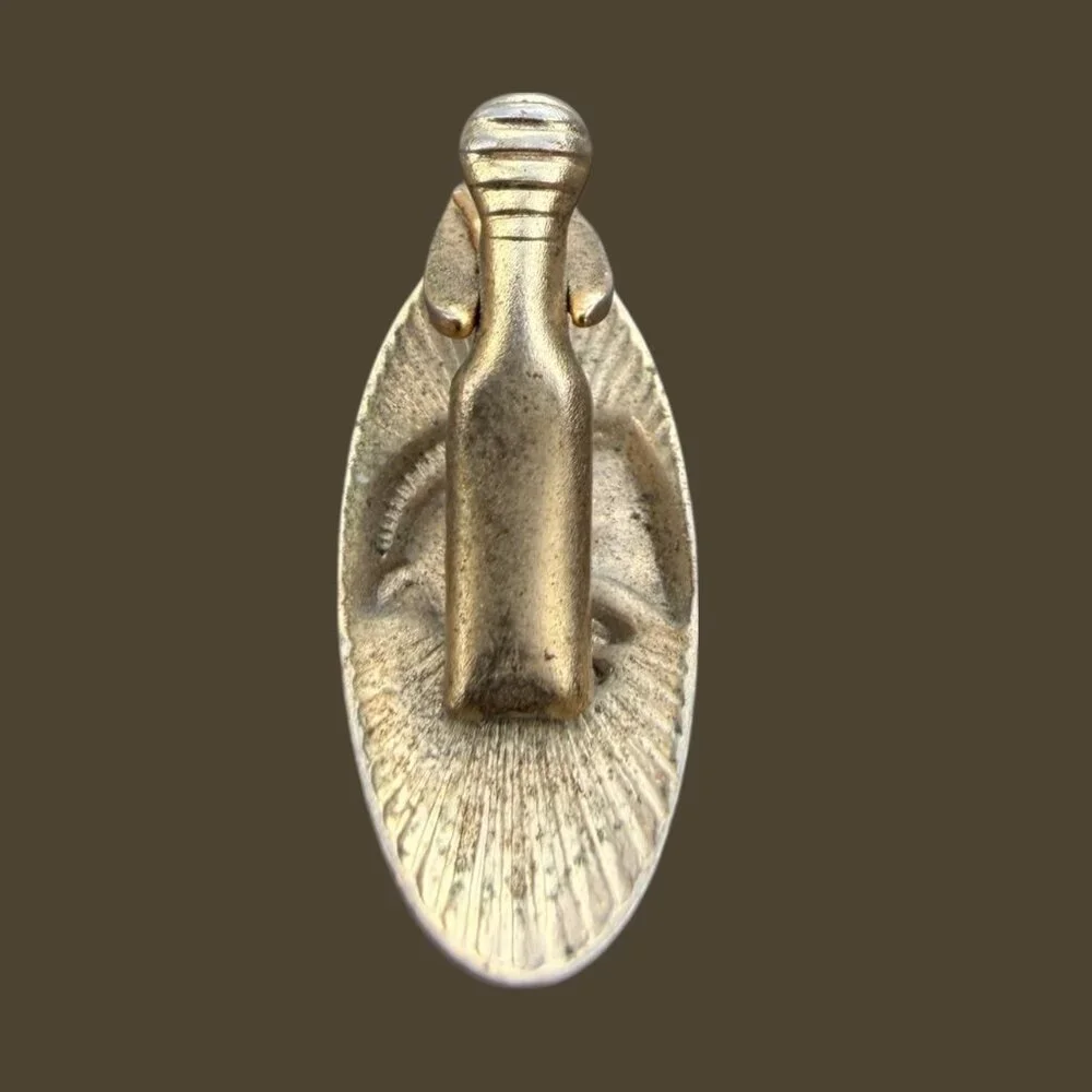 Mid-Century Etruscan Style Brass Horse Tie Clip Made In USA - Picture 6 of 7